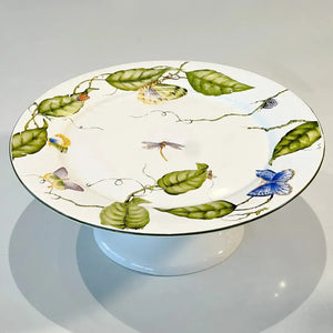 Porta Bolo Cerâmica Botanique 11x27,5cm Maison Blanche