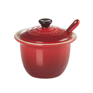 Porta Condimentos Com Colher Cerâmica Vermelho Le Creuset