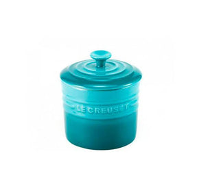 Porta Condimentos Grande Cerâmica Azul Caribe Le Creuset