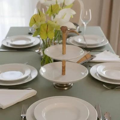 Porta Doces 2 Andares de Cerâmica Object Bahali