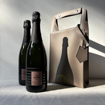 Porta Garrafa Duplo Couro Ecológico Montana Fendi Atelier