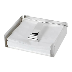 Porta Guardanapo 18x18cm Prata Shefield Plate