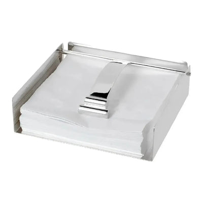 Porta Guardanapo 18x18cm Prata Shefield Plate