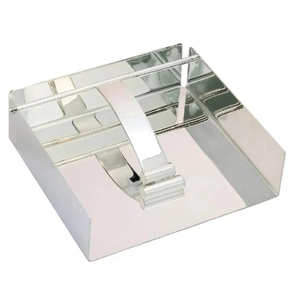 Porta Guardanapo 18x18cm Prata Shefield Plate