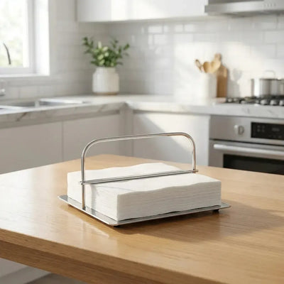 Porta Guardanapo Horizontal Inox Patti Riva