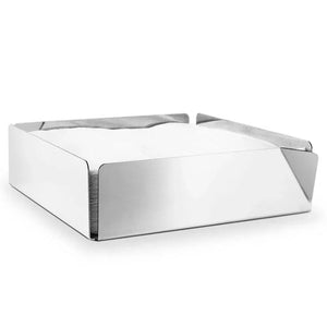 Porta Guardanapo Horizontal Quadrado Inox Ritratto Riva