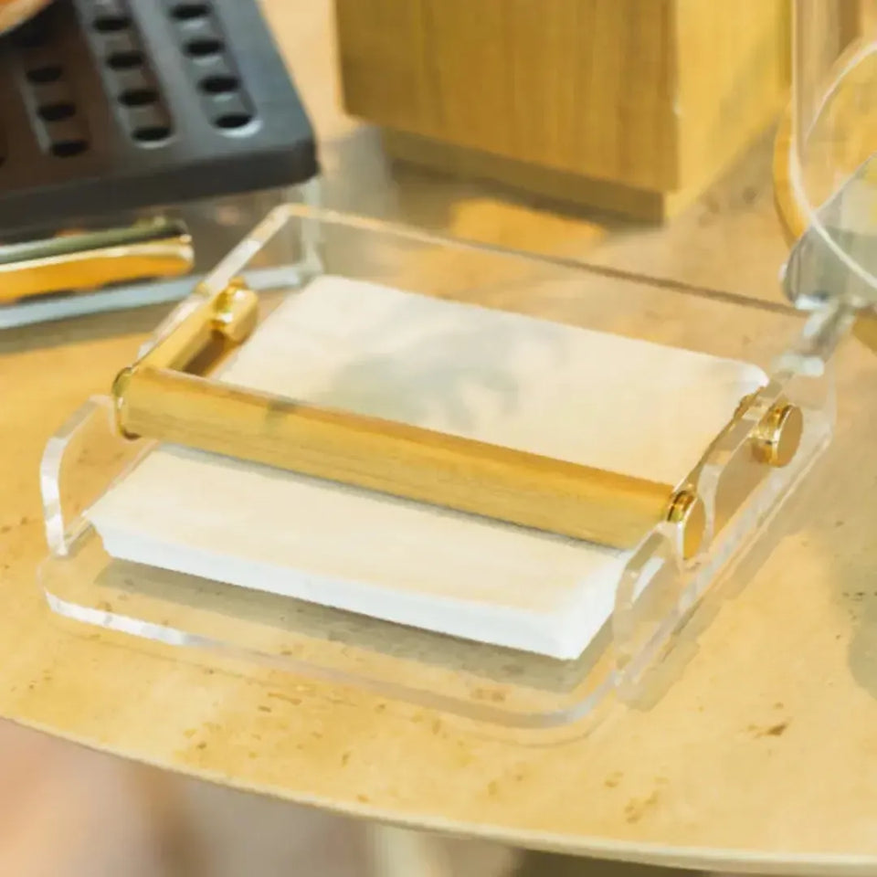 Porta Guardanapo Pequeno Acrílico / Madeira Alenya Onom