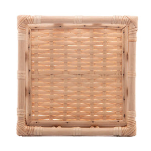 Porta Guardanapos de Rattan Nature 18x18x7cm Wolff