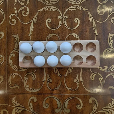 Porta Ovos Madeira Calul 30x10x2,5cm