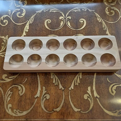 Porta Ovos Madeira Calul 30x10x2,5cm