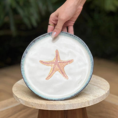 Porta Petit Four Cerâmica Atlântica 20,5cm Scalla