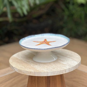 Porta Petit Four Cerâmica Atlântica 20,5cm Scalla