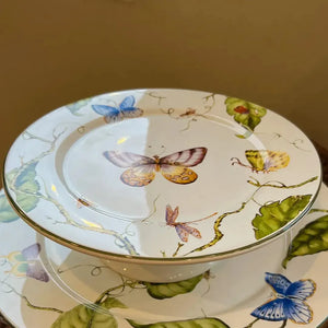 Porta Petit Four Cerâmica Botanique 8x20cm Maison Blanche