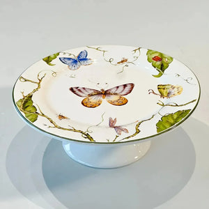 Porta Petit Four Cerâmica Botanique 8x20cm Maison Blanche