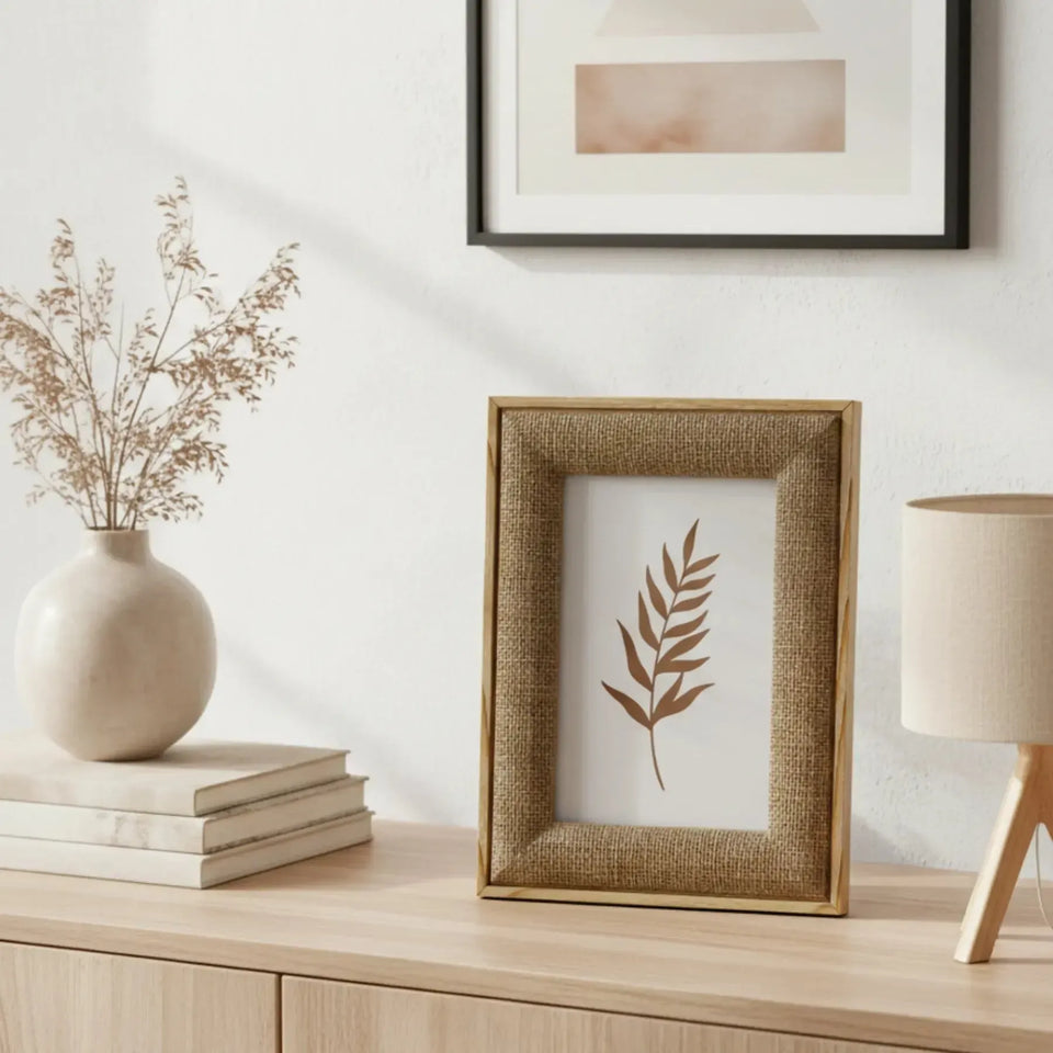 Porta-Retrato em MDF com Linho 15x20cm Mart