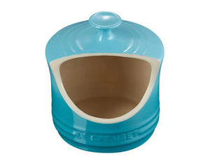 Porta Sal Cerâmica Azul Caribe Le Creuset