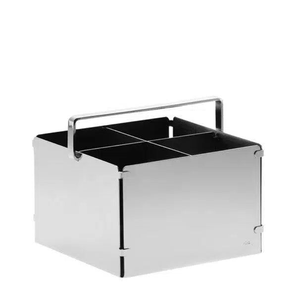 Porta Talher Pisa Aço Inox Riva