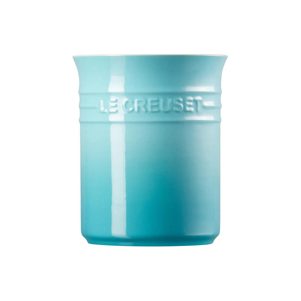 Porta Utensílios Cerâmica Clássico Azul Caribe 1,1L Le Creuset