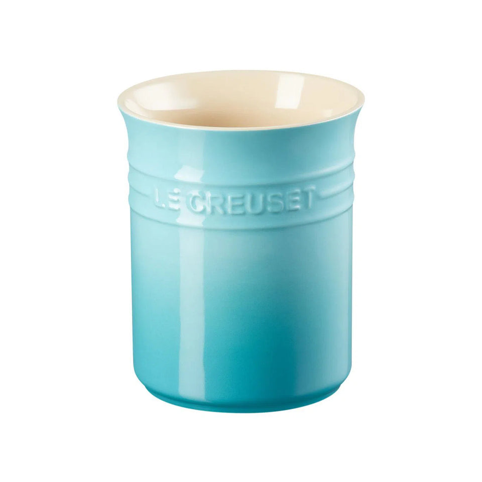 Porta Utensílios Cerâmica Clássico Azul Caribe 1,1L Le Creuset