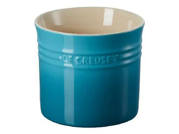 Porta Utensílios Grande Cerâmica Clássico Azul Caribe 2,3L Le Creuset