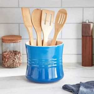 Porta Utensílios Grande Cerâmica Signature Azul Marseille 2,3L Le Creuset