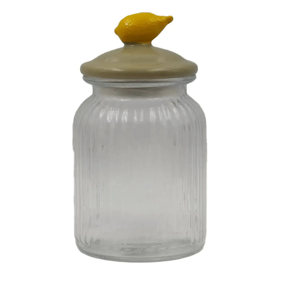 Pote de Vidro Canelado 1L Limone Tuut