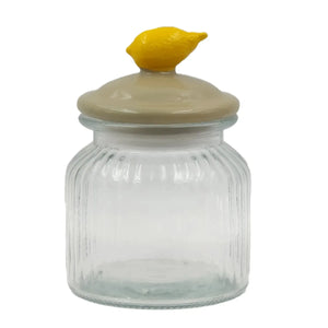 Pote de Vidro Canelado 600ml Limone Tuut