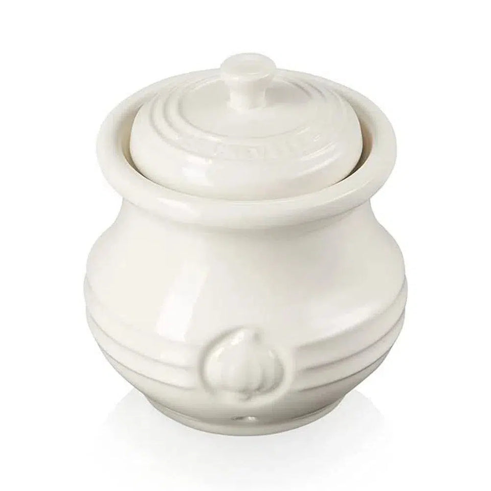 Pote para Alho Cerâmica Meringue Le Creuset