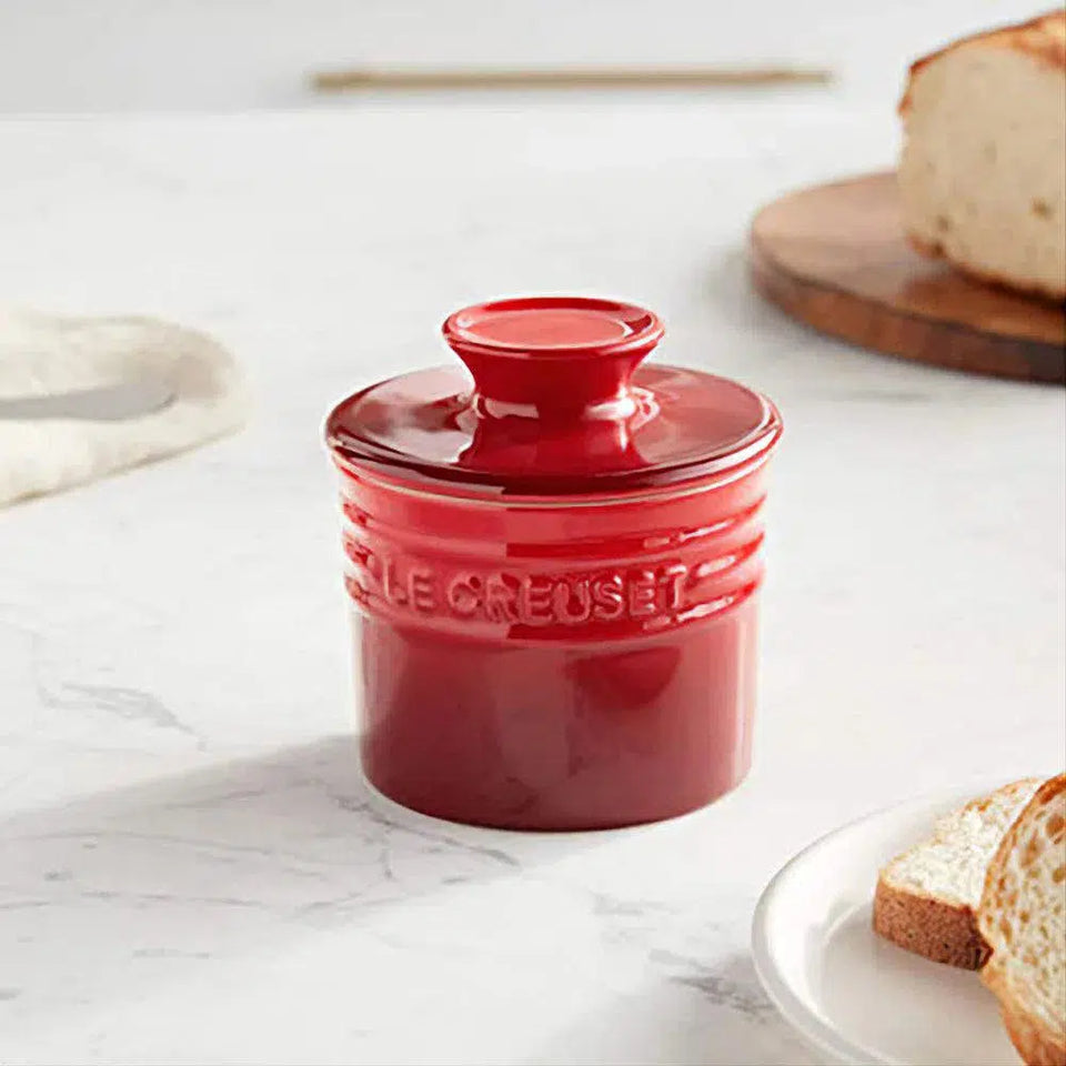 Pote para Manteiga Cerâmica Vermelho Le Creuset