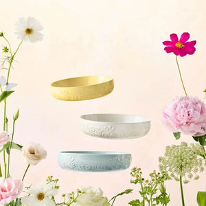 Prato Fundo Cerâmica 18cm Sphere Jardin Camomille Le Creuset