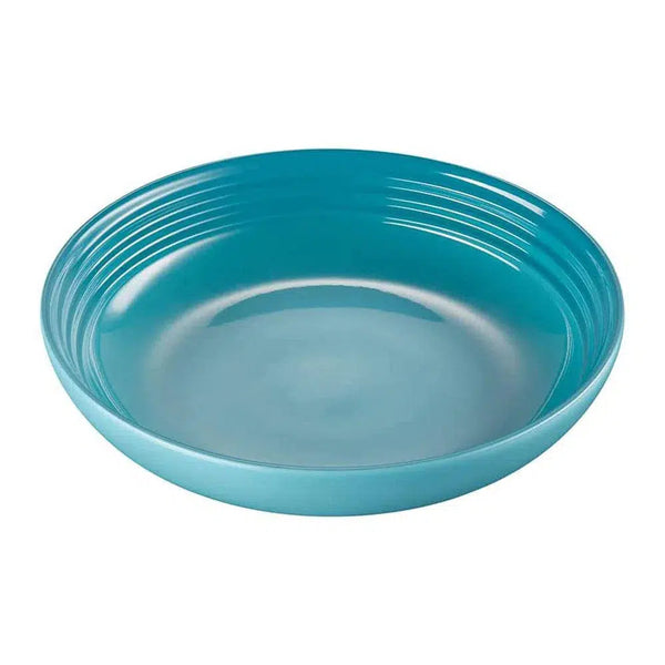 Prato Fundo Cerâmica 22cm Azul Caribe Le Creuset