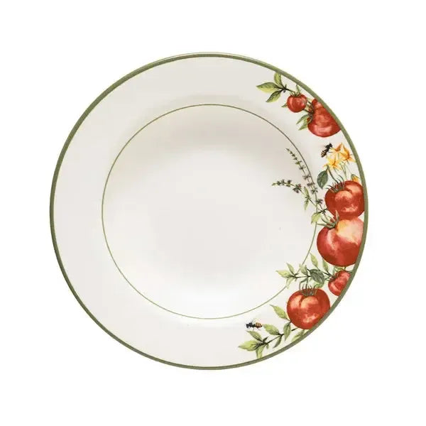 Prato Fundo Pomodoro e Basilico Cerâmica 25cm Copa&Cia