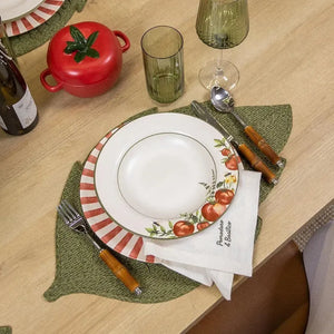 Prato Fundo Pomodoro e Basilico Cerâmica 25cm Copa&Cia