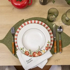 Prato Fundo Pomodoro e Basilico Cerâmica 25cm Copa&Cia