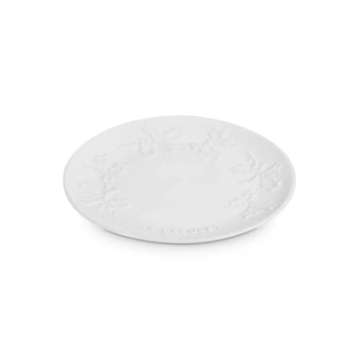 Prato Raso Cerâmica 19cm Branco Sphere Holly Le Creuset