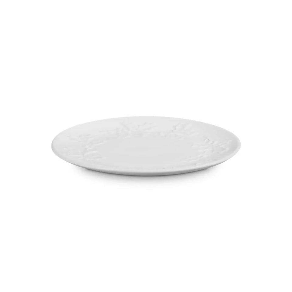 Prato Raso Cerâmica 19cm Branco Sphere Holly Le Creuset