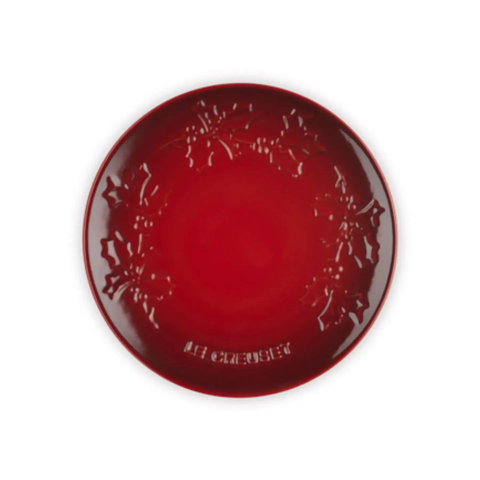 Prato Raso Cerâmica 19cm Vermelho Sphere Holly Le Creuset
