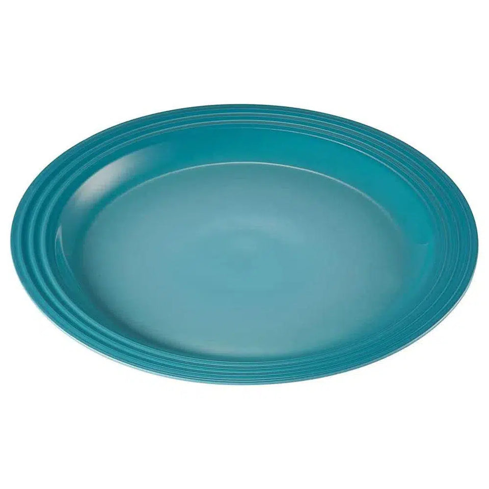 Prato Raso Cerâmica 27cm Azul Caribe Le Creuset