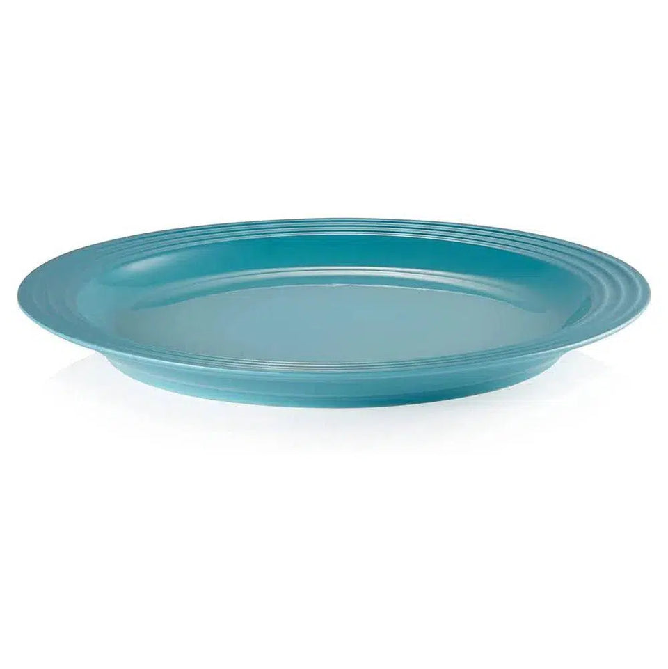 Prato Raso Cerâmica 27cm Azul Caribe Le Creuset