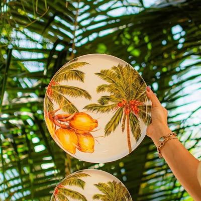 Prato Raso Melamina Desenho Coco 27cm