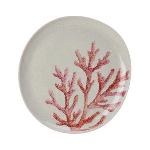 Prato Raso Melamina Desenho Coral 27,8cm