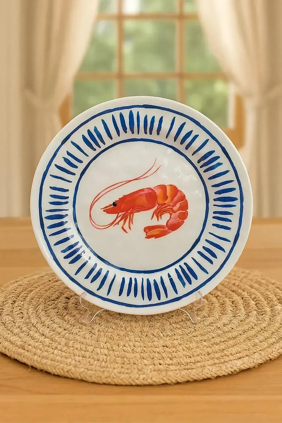 Prato Sobremesa Melamina Oceano Off White 22cm