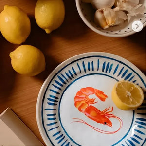 Prato Sobremesa Melamina Oceano Off White 22cm