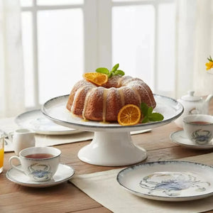 Prato de Bolo Cerâmica Atlântica 27cm Scalla