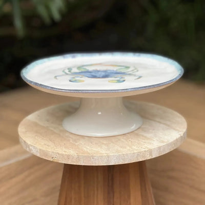 Prato de Bolo Cerâmica Atlântica 27cm Scalla