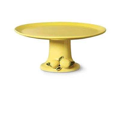 Prato de Bolo Médio Cerâmica Limão 10,5x33,5cm Scalla