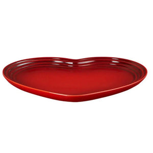 Prato de Coração 23cm Vermelho Le Creuset