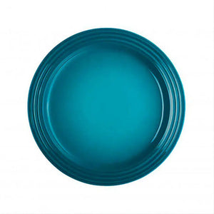 Prato de Sobremesa Cerâmica 22cm Azul Caribe Le Creuset