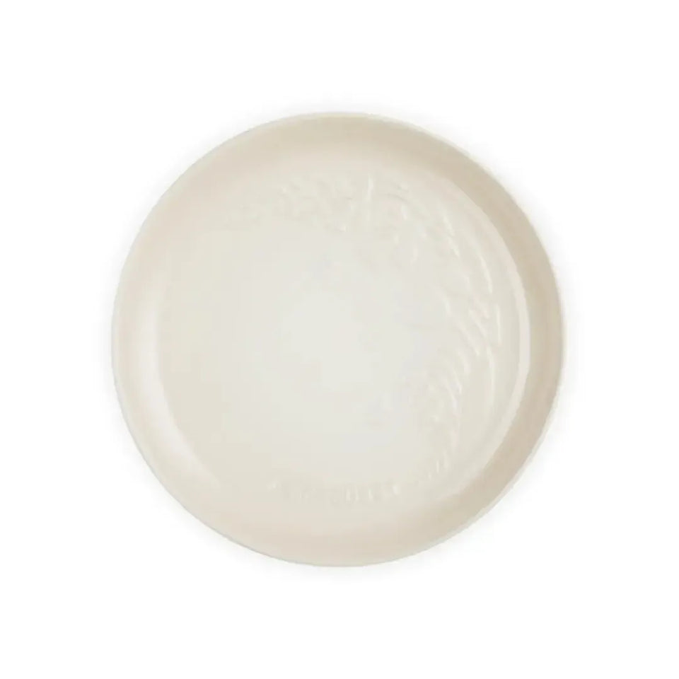 Prato de Sobremesa Cerâmica 22cm Sphere Jardin Meringue Le Creuset