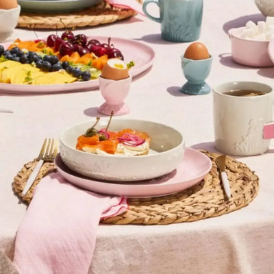 Prato de Sobremesa Cerâmica 22cm Sphere Jardin Shell Pink Le Creuset